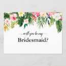 Search for beach wedding bridesmaid cards Will you be my