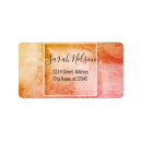 Search for orange flower return address labels Stylish