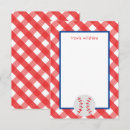 Search for baseball note cards Red