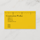 Recherche de travailleur de la construction cartes visite Architecte