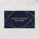 Search for navy and rose gold business cards Stylish