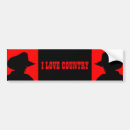 Search for black silhouette bumper stickers Red