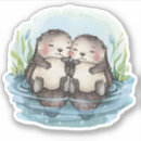 Recherche de loutres autocollants Nature