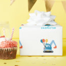 Search for excavator wrapping paper Kids
