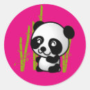 Search for cartoon panda bear stickers Black and white