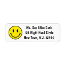 Search for emojis return address labels Yellow
