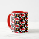 Search for penguin design mugs Santa