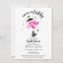 Search for black hot pink bridal shower invitations Watercolor