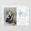 Search for mr onederful birthday invitations Hot air balloon
