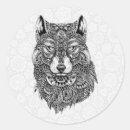 Search for wolf head stickers Animals