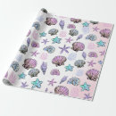 Recherche de petite sirène papier cadeau Sous la mer