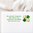 Search for four leaf clover return address labels Celtic