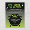 Recherche de chaudron de sorcières invitations Vert