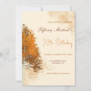 Search for fall leaves birthday invitations Vintage