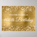 Search for 100th birthday posters Glitter