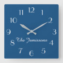 Recherche de bleu simple horloges Minimaliste