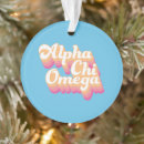 Recherche de lettres grecques ornements Logo alpha chi omega