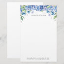 Search for hydrangea stationery paper Feminine