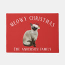 Search for christmas cat doormats Siamese