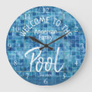 Recherche de nageur horloges Bleu