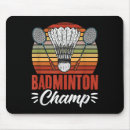 Recherche de badminton drôle tapis souris Conception de badminton
