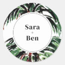 Search for beach wedding stickers black and white
