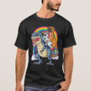 Search for unicorn riding dinosaur tshirts Rainbow