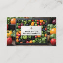 Search for fruit and vegetables business cards Produce