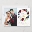 Search for burgundy thank you cards Watercolor burgundy floral