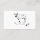 Search for cow business cards Rustic