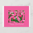 Search for 20th birthday cards Pink