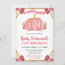 Search for pink pumpkin birthday invitations Flowers