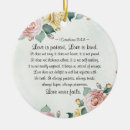 Search for one of a kind ornaments Love never fails