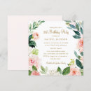Search for floral 21st birthday invitations Watercolor