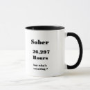 Search for sobriety anniversary mugs Funny