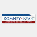 Search for comeback bumper stickers Romney
