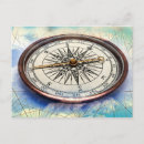 Recherche de boussole nautique cartes postales Plage
