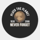 Search for never forget stickers Pluto