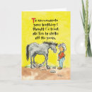 Recherche de cheval humoristique cartes postales Cowboy