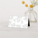Recherche de table cartes visite Noir et blanc