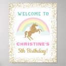 Search for unicorn welcome signs Birthday