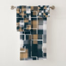 Search for teal and brown bathroom accessories Blue