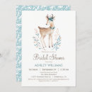 Search for deer bridal shower invitations Winter