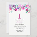 Recherche de purple 1st birthday invitations 1er