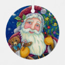 Search for vintage santa decor ornaments Christmas tree