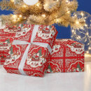 Search for christmas toile wrapping paper Santa