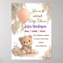 Search for neutral brown posters Teddy bear baby shower