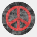 Search for red peace symbol stickers Distressed