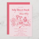 Search for brunch baby girl shower invitations Pink