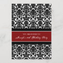 Search for red 30th birthday invitations Burgundy